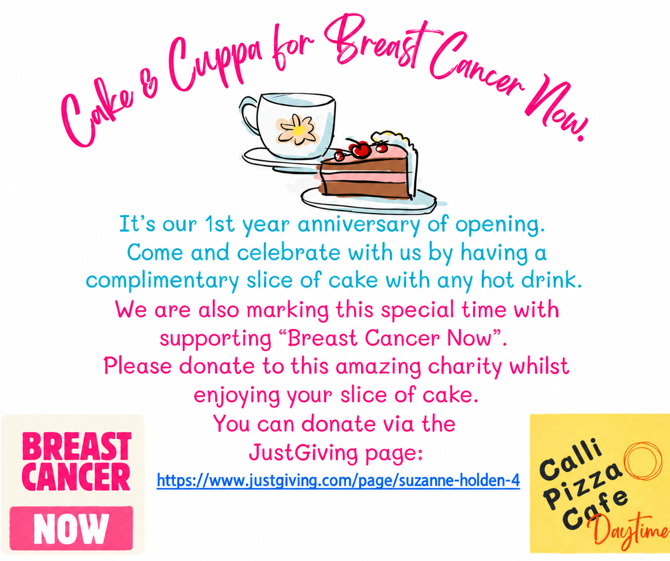 Anniversary Offer in support of Breast Cancer Now