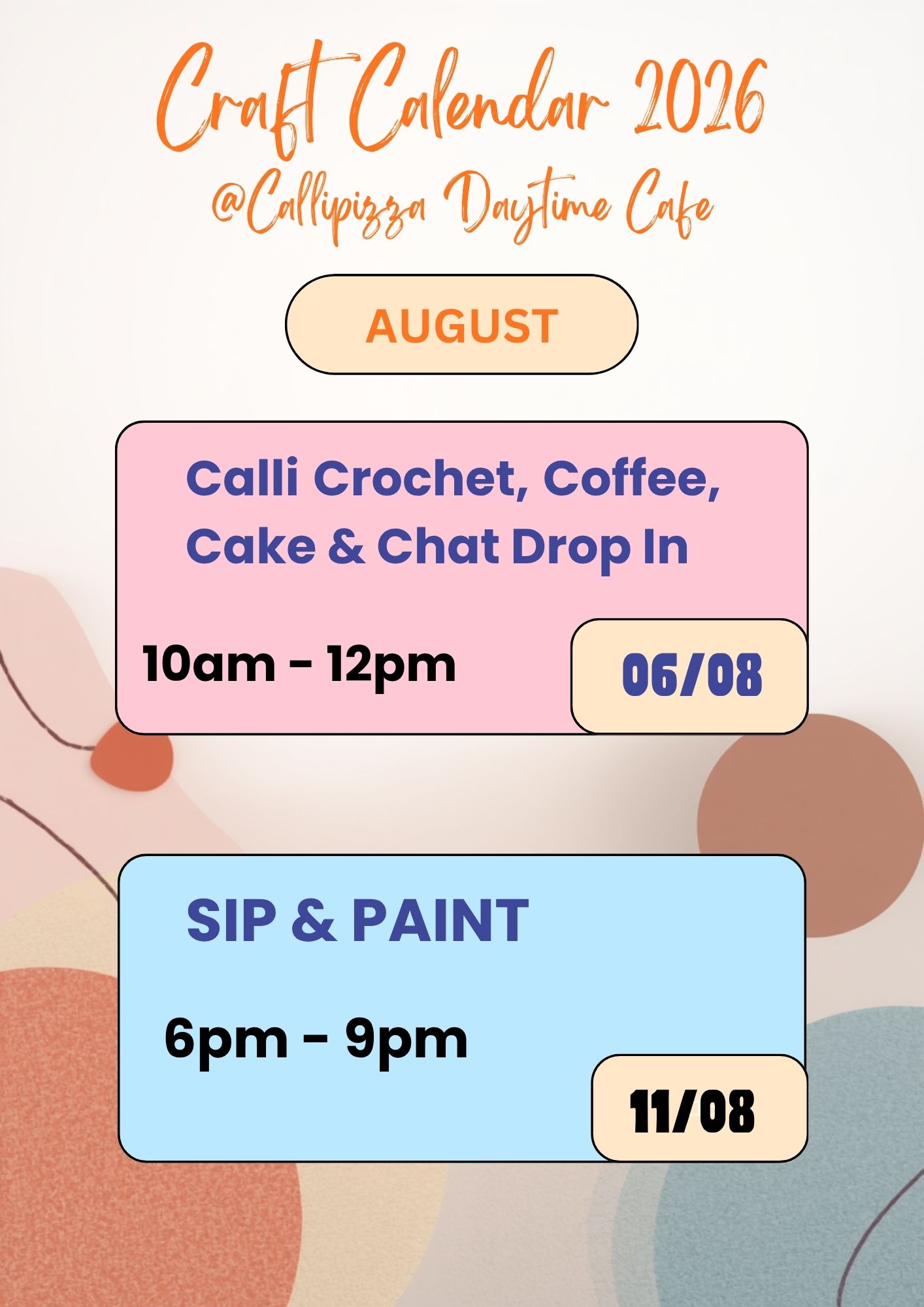 July Craft Calendar