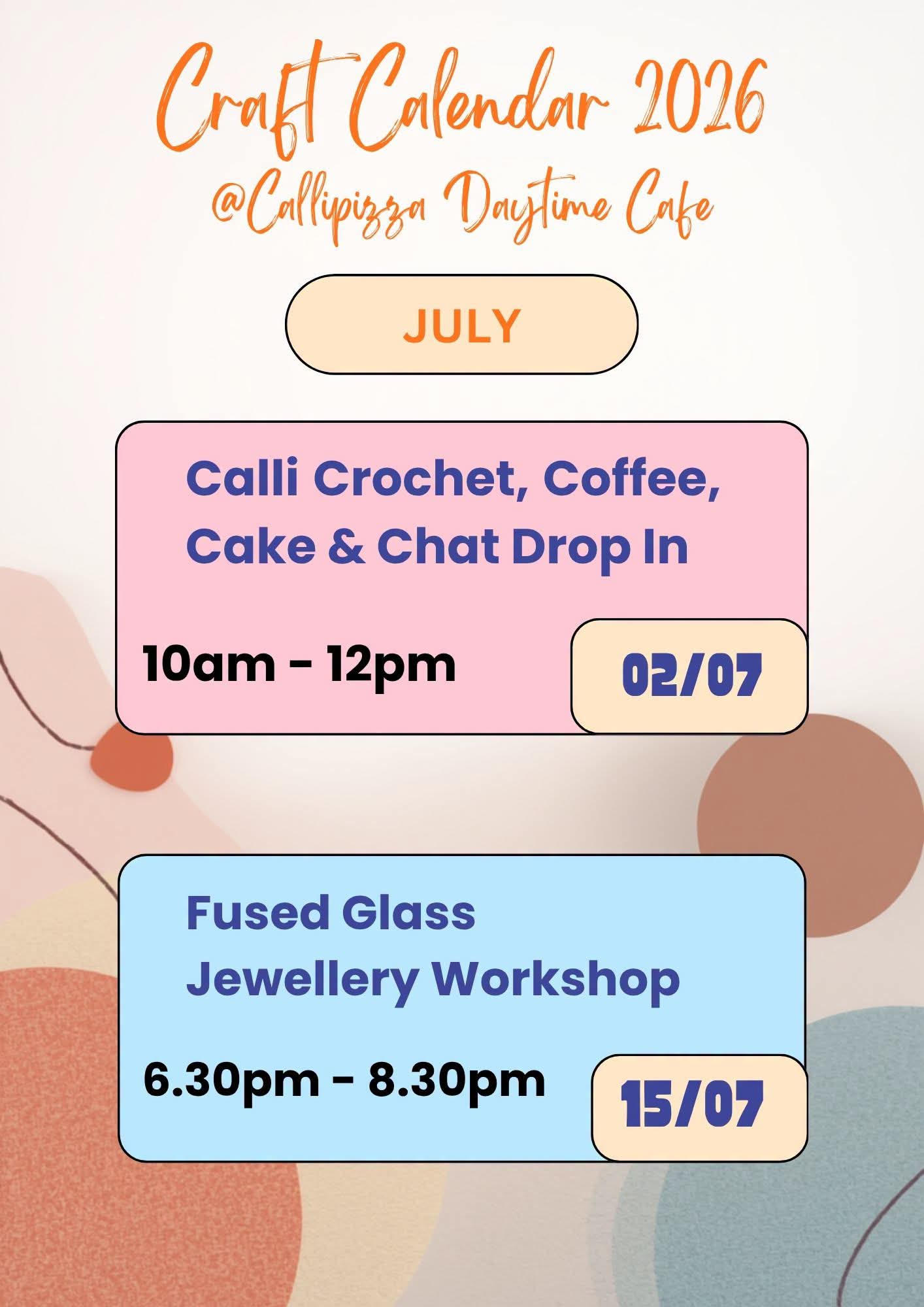 July Craft Calendar