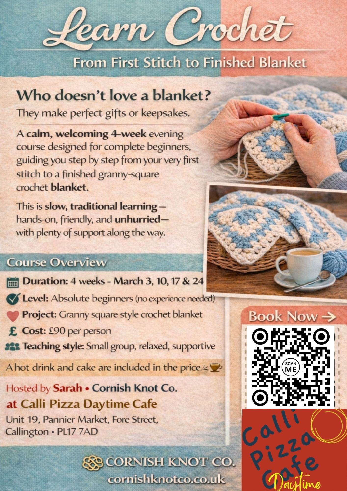 Learn to crochet - March courses