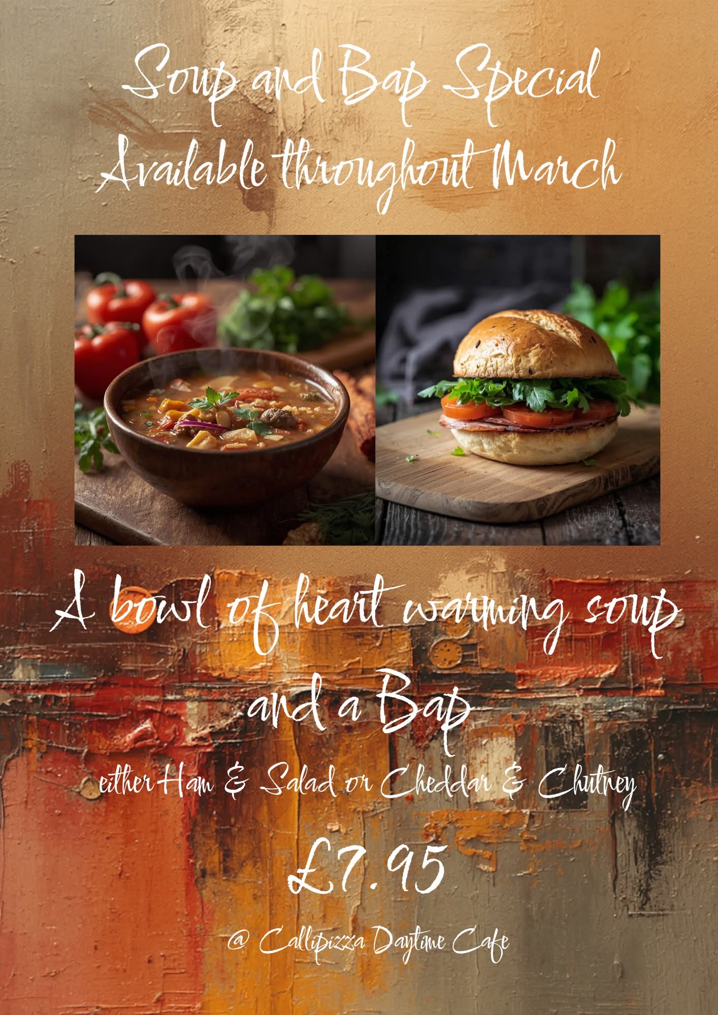 March Soup and Roll Offer
